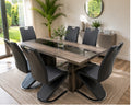 PHU™ – Black Marble Dining Table Set