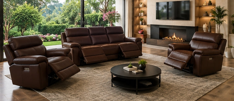 PHU™ – Leather Recliner Sofa